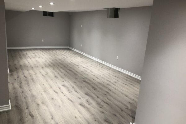 basement renovation living