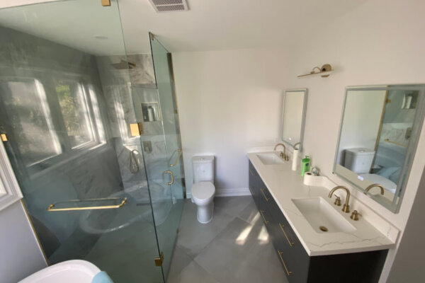Bathroom renovation in Newmarket by Rotari Construction bathroom renovation company