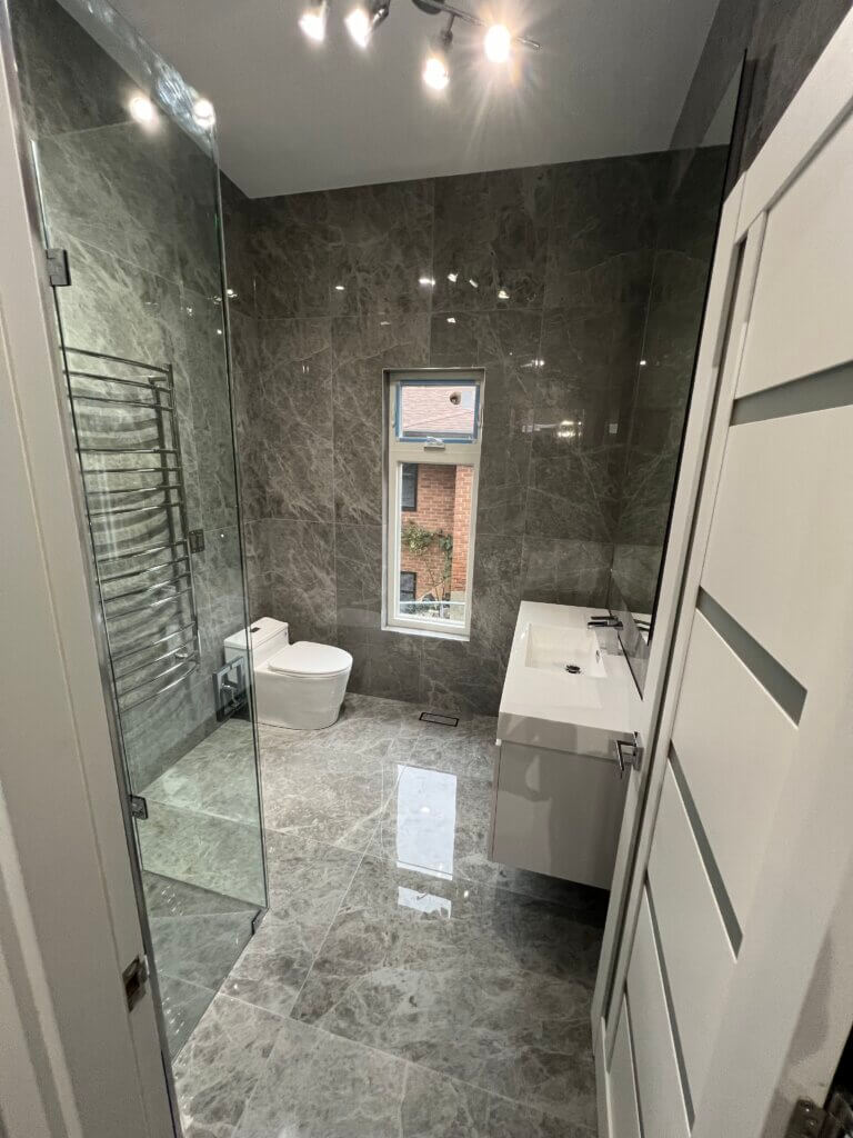 Bathroom renovation in Toronto by Rotari Construction bathroom renovation company