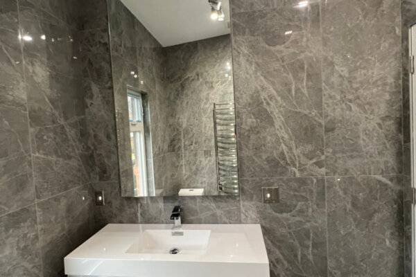 Bathroom renovation in Woodbridge by Rotari Construction bathroom renovation company