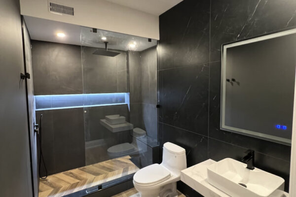 Bathroom renovation in East York by Rotari Construction bathroom renovation company